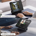 Touch-Connect iPad Keyboard Case (No Bluetooth Required)
