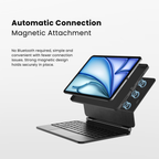 Touch-Connect iPad Keyboard Case (No Bluetooth Required)