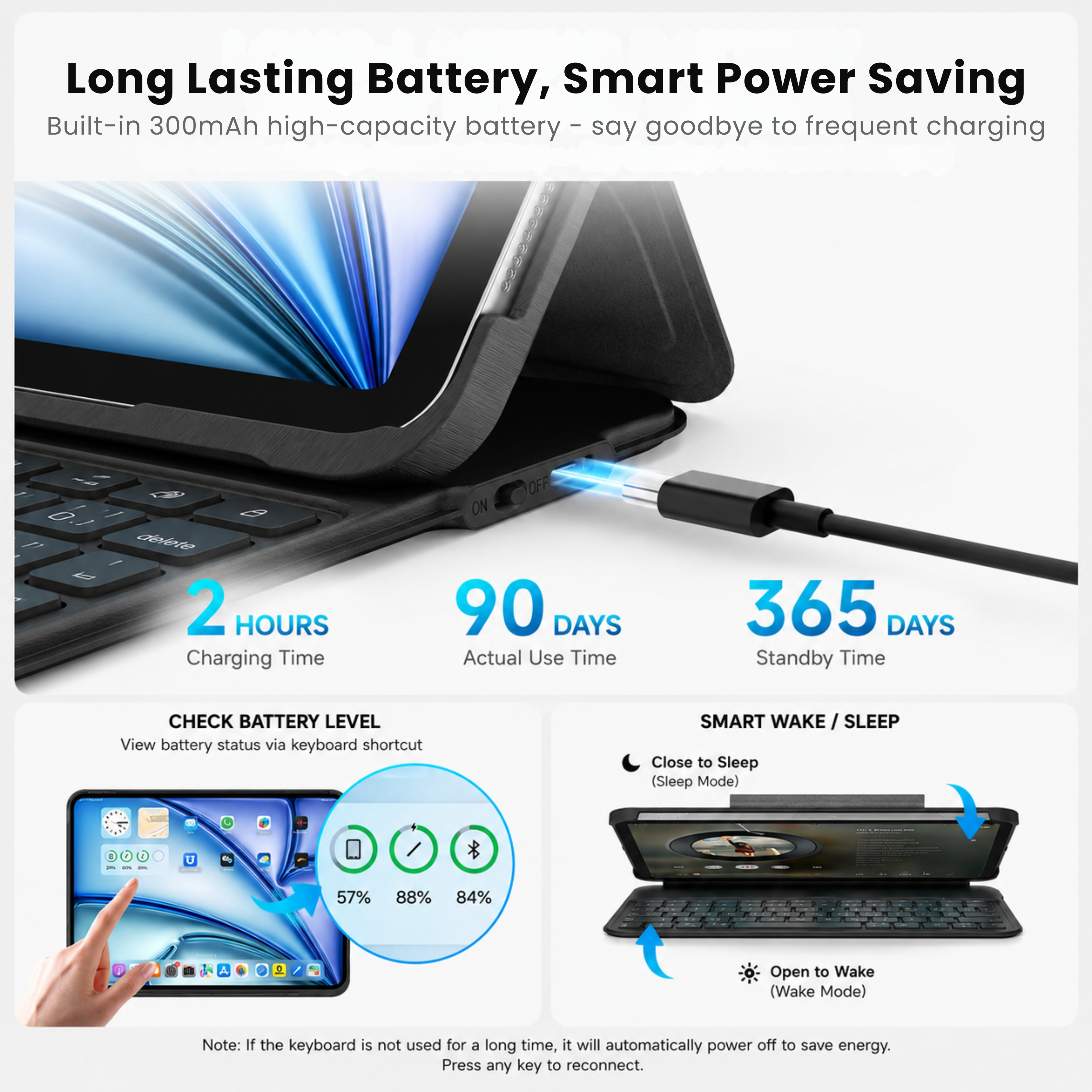 Lightweight Butterfly iPad Keyboard Case