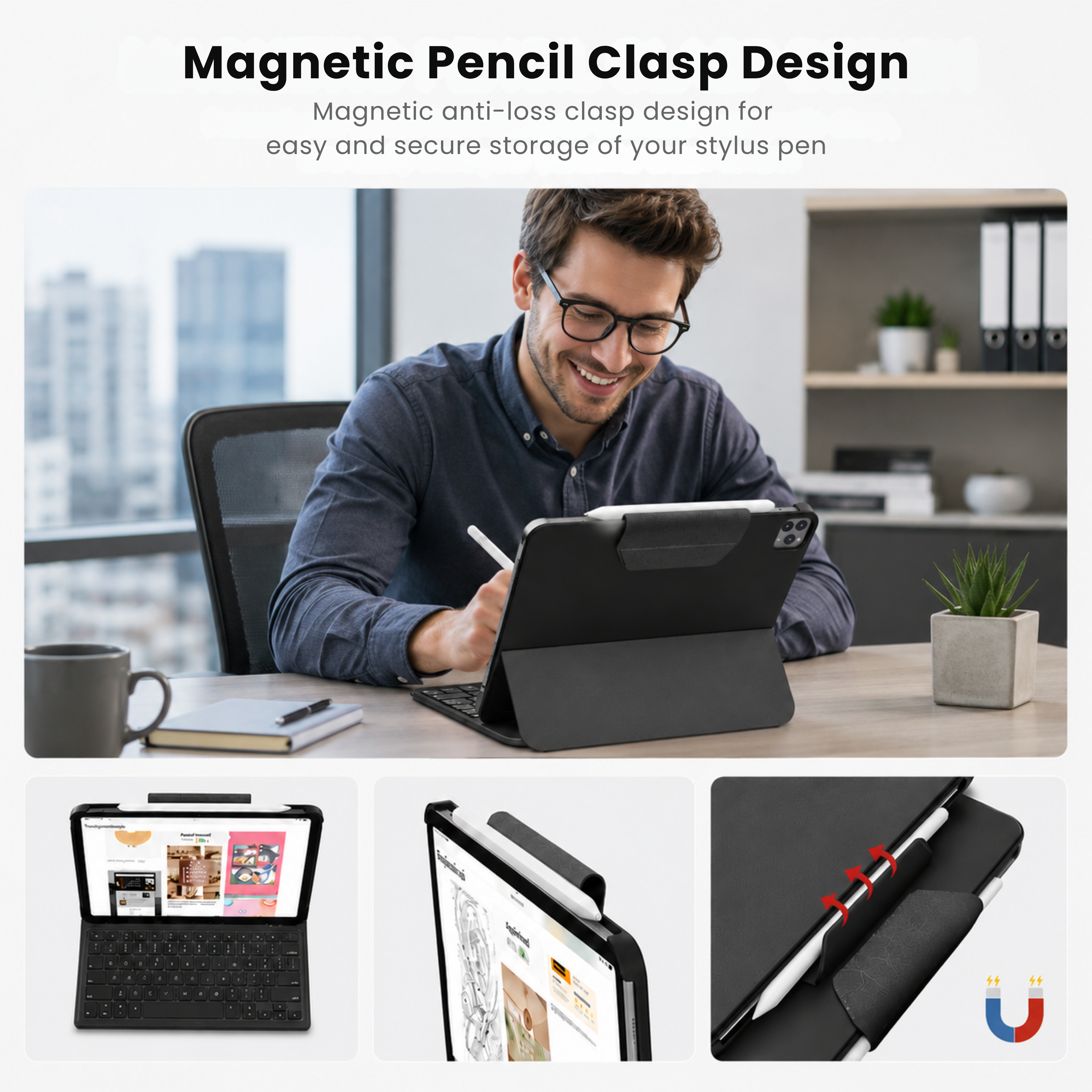 Lightweight Butterfly iPad Keyboard Case