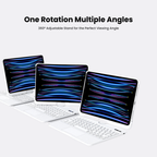 White 360° Rotating iPad Keyboard Case